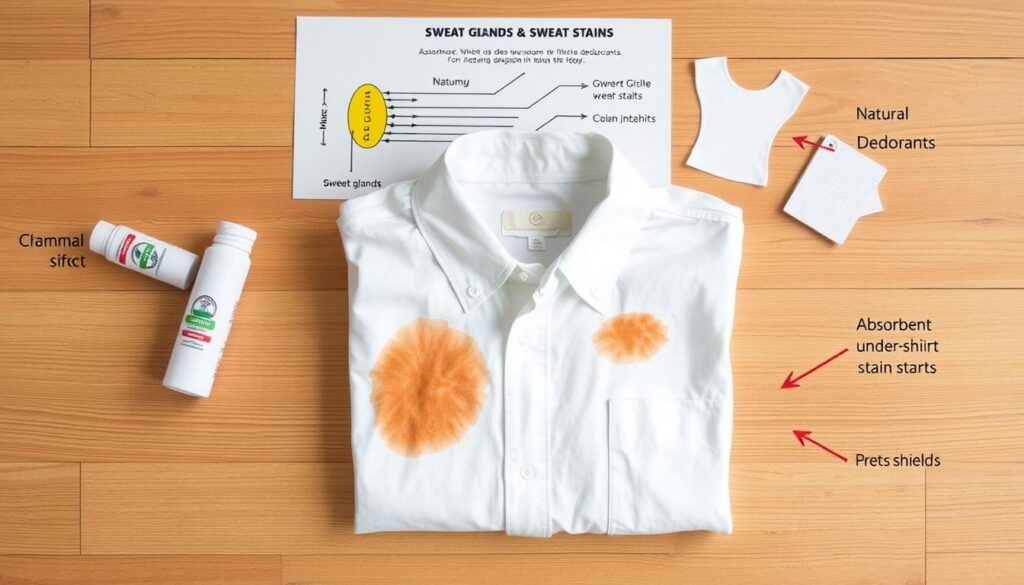 preventing sweat stains on shirts