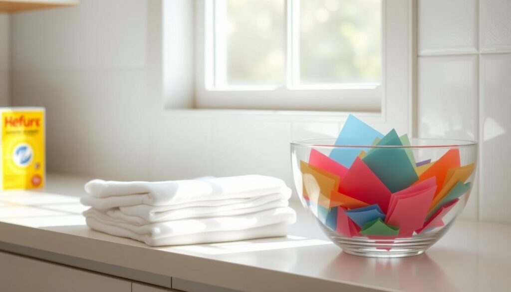 white clothes washing tips with color catchers