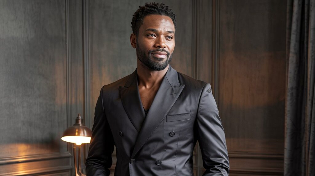 Exploring Mens Fashion Trends for 2025 with USA TODAY a black man wearing a Double Breasted Jackets